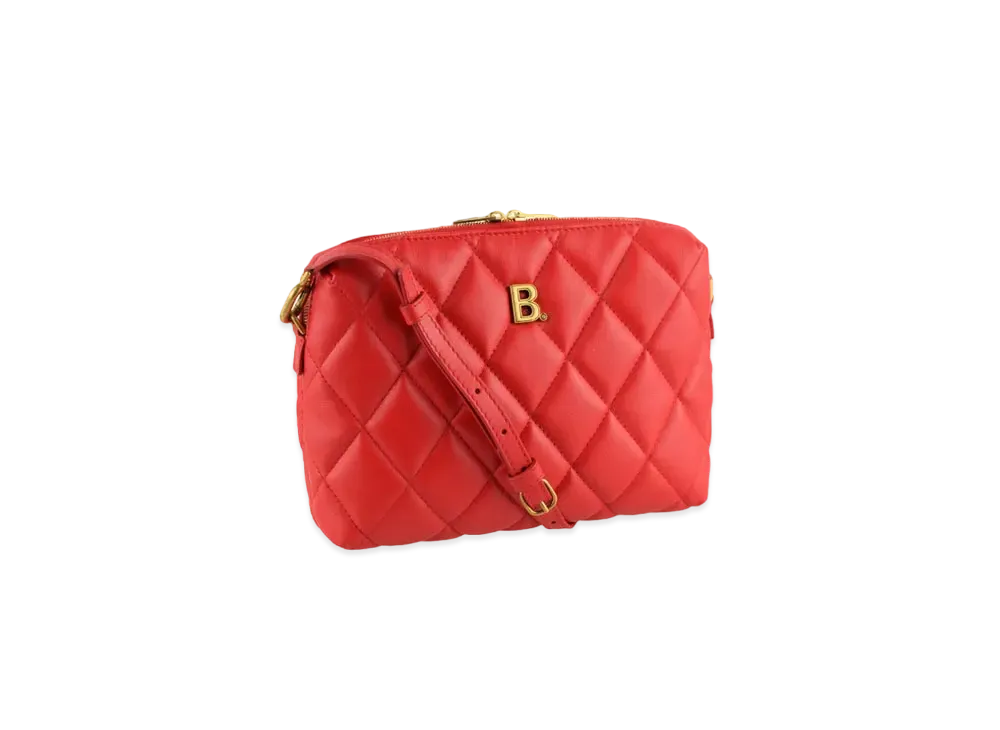 BALENCIAGA Camera Bag Mini Leather Shoulder Bag "Red"