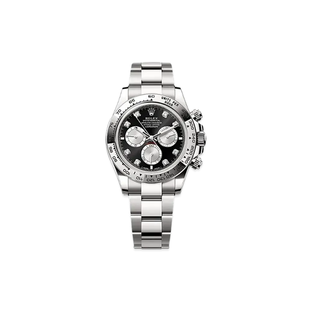 ROLEX Cosmograph Daytona 40mm White Gold 126509 "Bright Black/Steel"