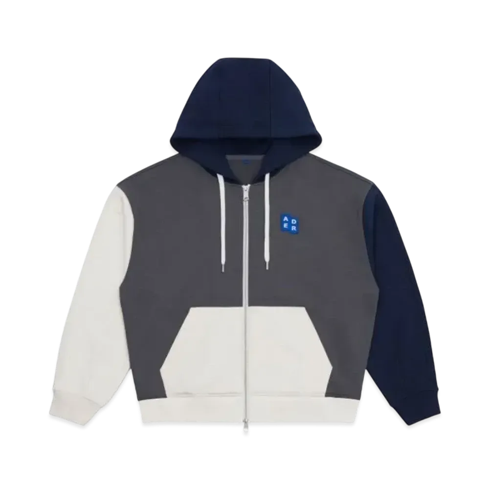 ADERERROR Tag Hoodie Zip-Up 02 "Charcoal"