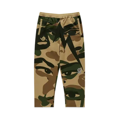 A BATHING APE Bape x Kidsuper Patchwork Trackpants "Green"
