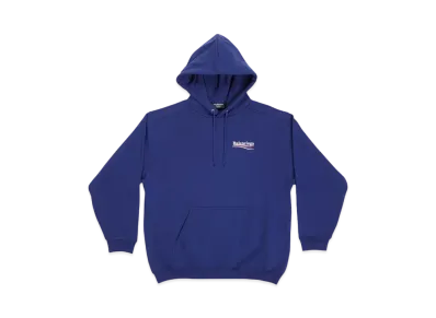 BALENCIAGA MENS Political Campaign Hoodie Medium Fit "Blue/White"