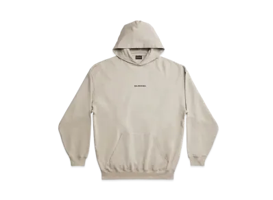 BALENCIAGA MENS Back Hoodie Medium Fit "Beige/Black"