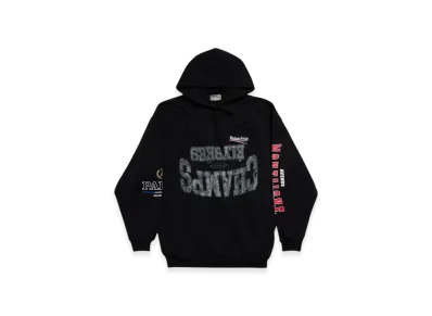 BALENCIAGA New Year Series 25 Overlayer Political Campaign Hoodie Medium Fit "Black"