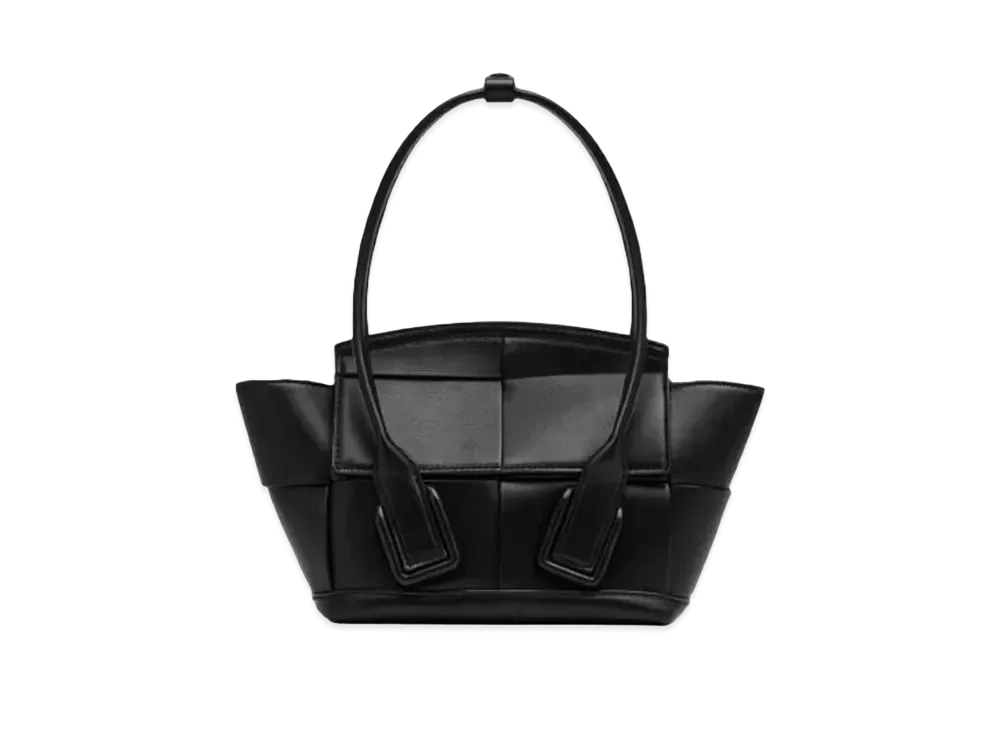 Bottega Veneta Mini Arco Leather Tote Bag "Black"