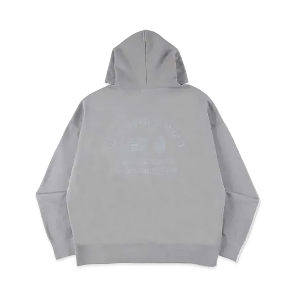 A BATHING APE NEW BALANCE APE HEAD REFLECTIVE PULLOVER HOODIE "Grey"