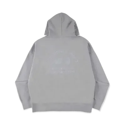 A BATHING APE NEW BALANCE APE HEAD REFLECTIVE PULLOVER HOODIE "Grey"