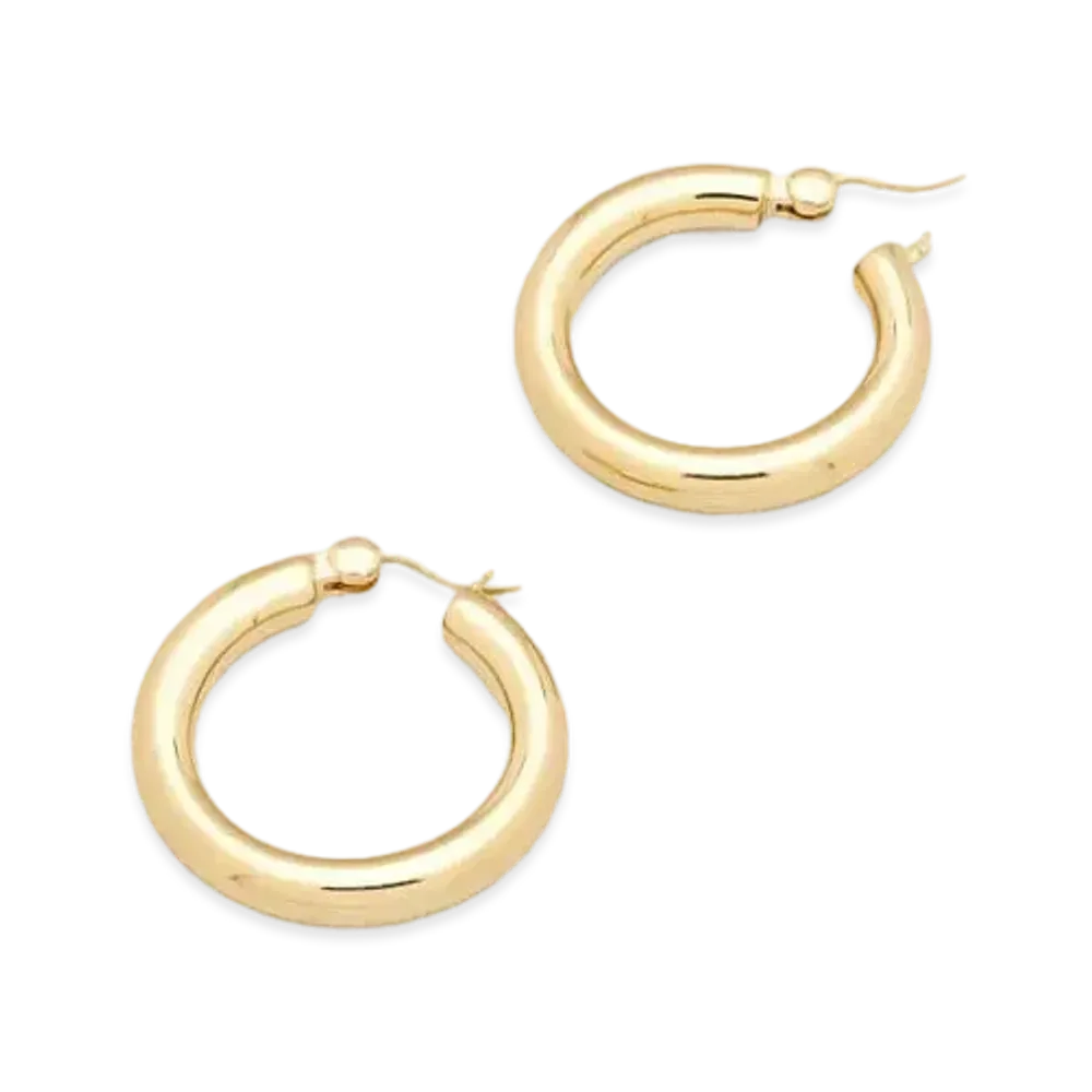 TOMWOOD Classic Hoops Thick Medium "Gold"