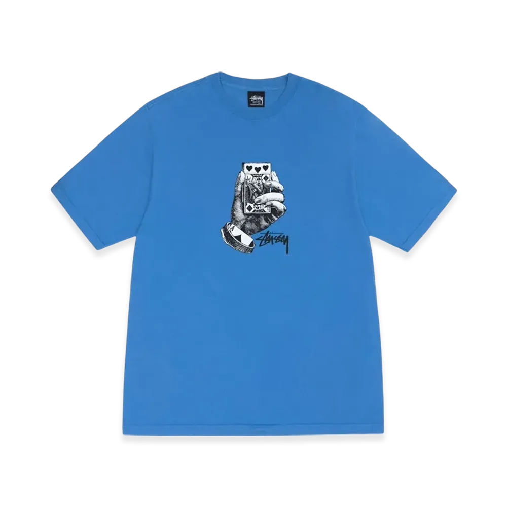 ステューシー オール ベッツ オフ ピグメントダイ Tシャツ "ブルー"