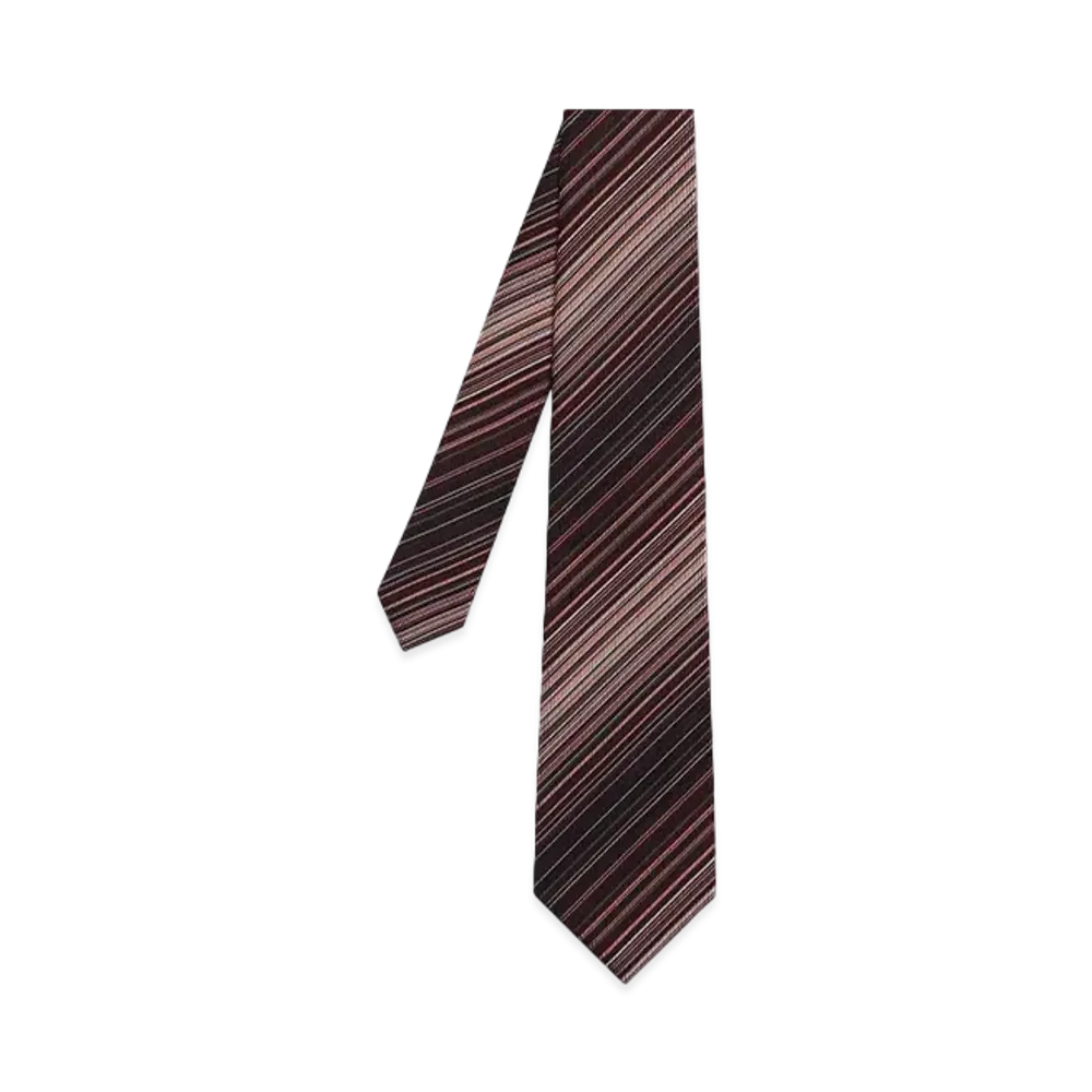 Paul Smith Gradient Regimental Tie "DarkBrown"
