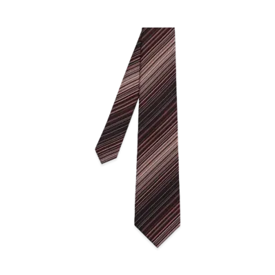 Paul Smith Gradient Regimental Tie "DarkBrown"