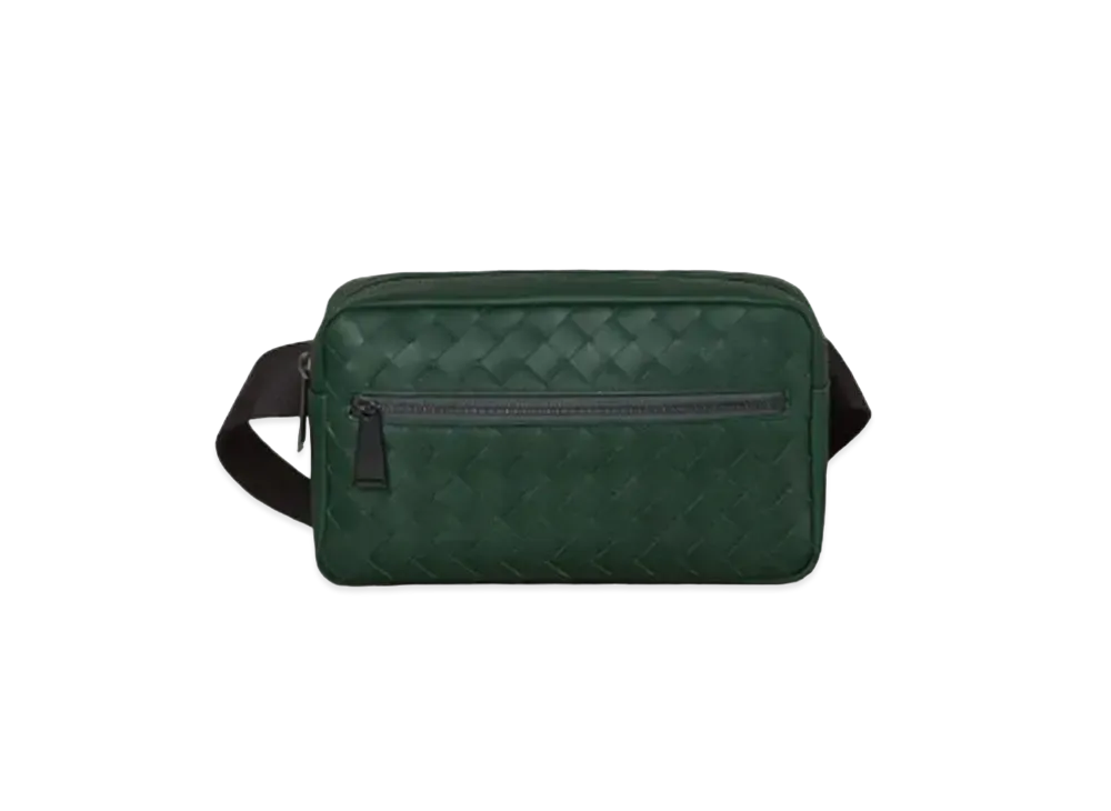 Bottega Veneta Intrecciato Belt Bag "Pine Green"
