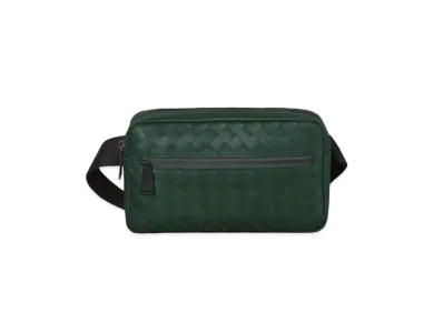 Bottega Veneta Intrecciato Belt Bag "Pine Green"