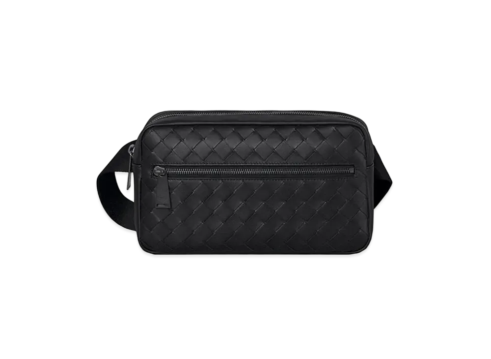 Bottega Veneta Intrecciato Funny Bag "Black"