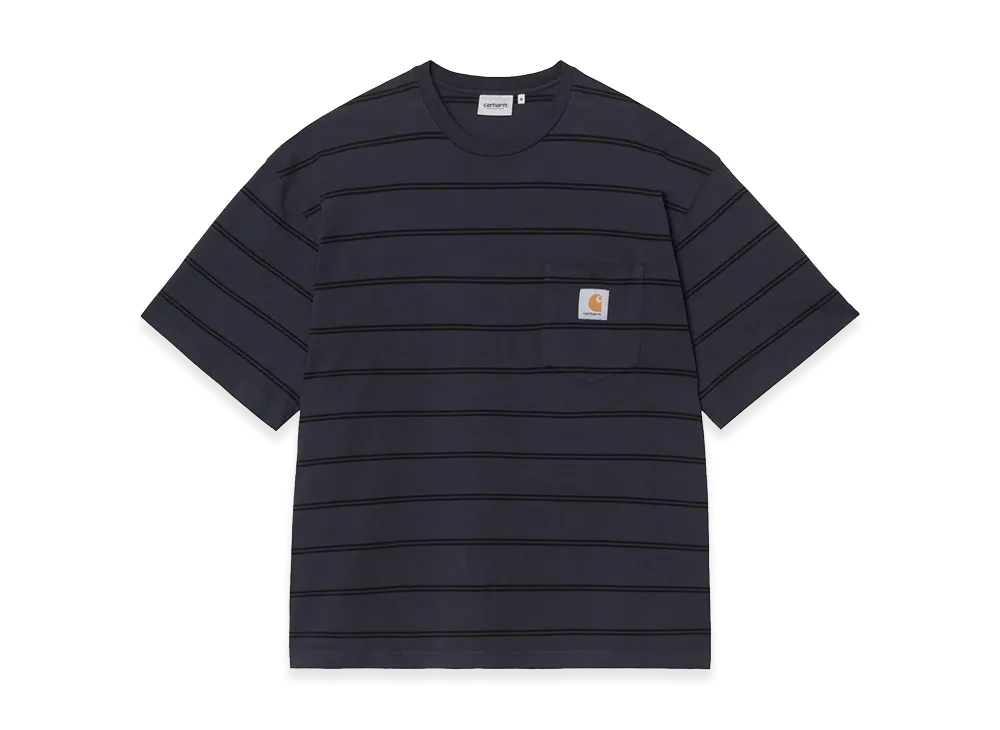 Carhartt WIP S/S Cardona Pocket T-Shirt "Cardona Stripe/Natural/Dark Navy/Garment Dyed"