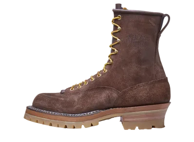 WHITE’S BOOTS WHITE’S 8’ Smoke Jumper Brown Oil Tan Roughout 4811 E "Brown Roughout" 6012060001018 Vibram #100 Honey
