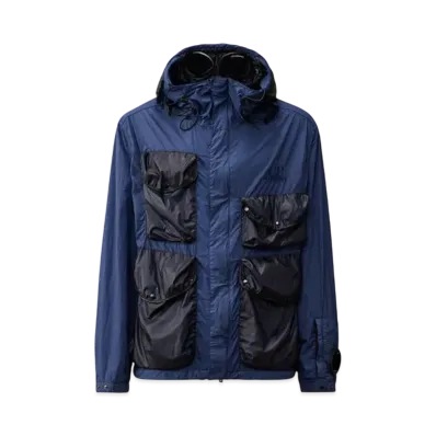 C.P. Company Taylon L Mixed Goggle Jacket "Oceana Blue"