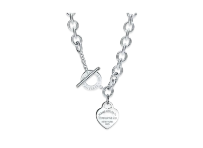 Tiffany & Co. Return to Tiffany Heart Tag Toggle Necklace "Sterling Silver"