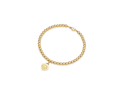 Tiffany & Co. Return to Tiffany Heart Tag Bead Bracelet "Yellow Gold"