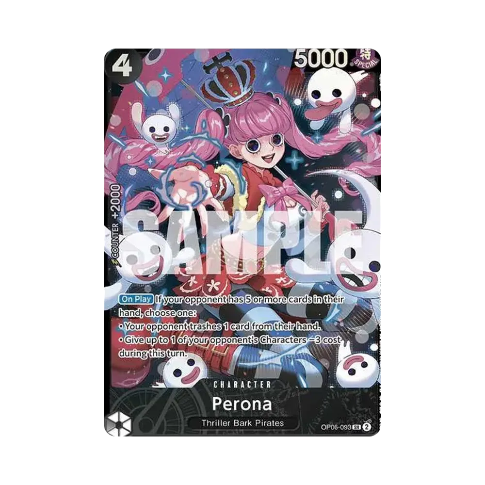 ペローナ (黒 Ver.) SR [OP06-093]【英語版】(プロモーションカード「ストアトレジャーカップ チャンピオンカード」)