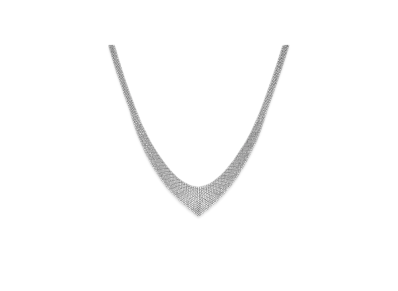 Tiffany & Co. Elsa Peretti Mesh Bib Necklace "Silver"