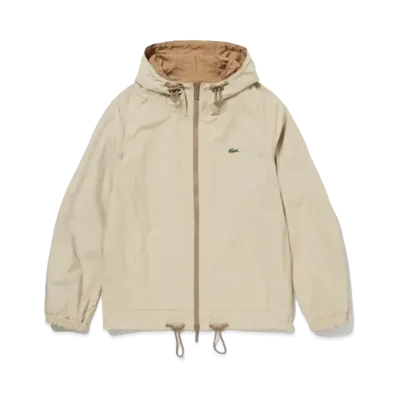 LACOSTE Reversible Hood Jacket "Light Brown"
