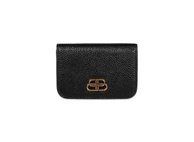 BALENCIAGA BB Mini Wallet "Black"