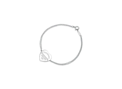 Tiffany & Co. Return to Tiffany Heart Tag Double Chain Bracelet "Sterling Silver"