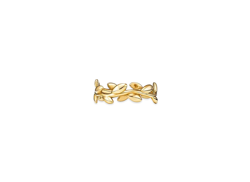 Tiffany & Co. Olive Leaf Band Ring "Yellow Gold"