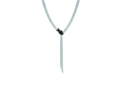 Tiffany & Co. Elsa Peretti Snake Necklace "Silver/Black"