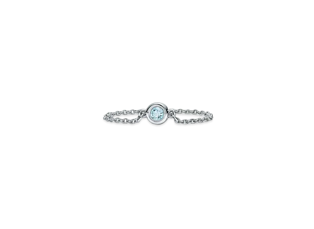 Tiffany & Co. Elsa PerettiColor By The Yard Ring Aquamarine "Silver"