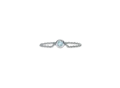 Tiffany & Co. Elsa PerettiColor By The Yard Ring Aquamarine "Silver"