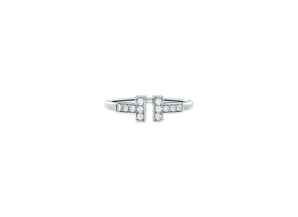 Tiffany & Co. Tiffany T Diamond Wire Ring "White Gold"