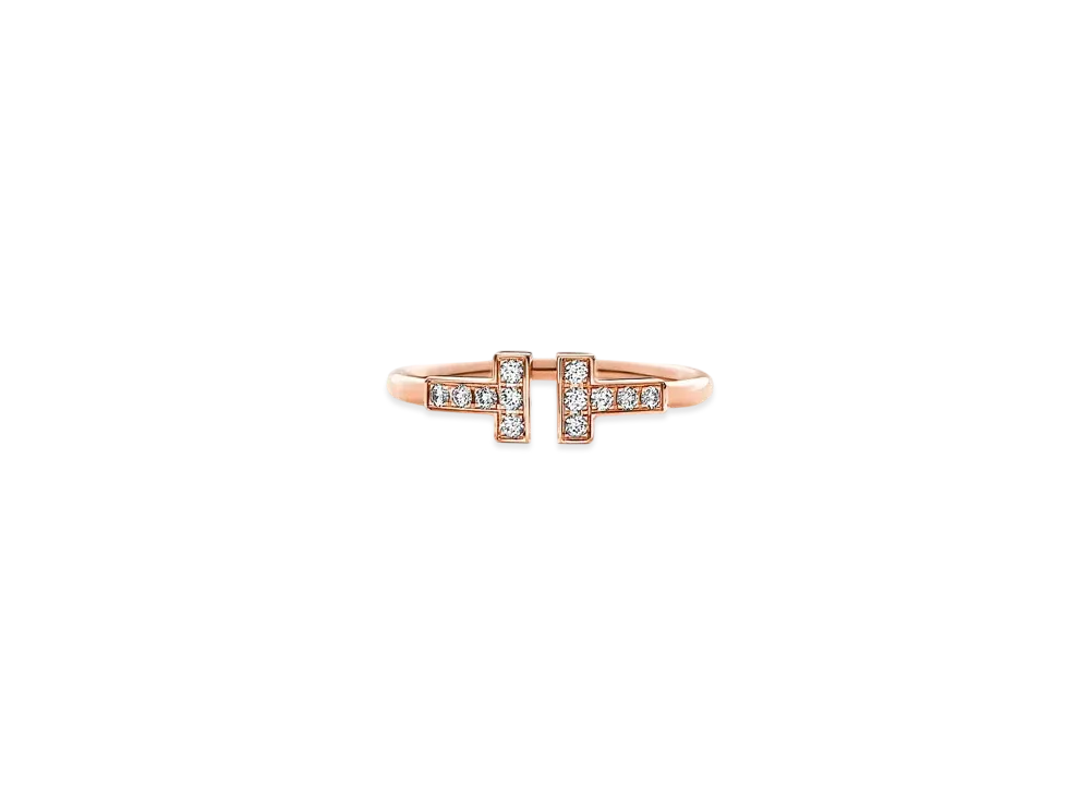 Tiffany & Co. Tiffany T Diamond Wire Ring "Rose Gold"