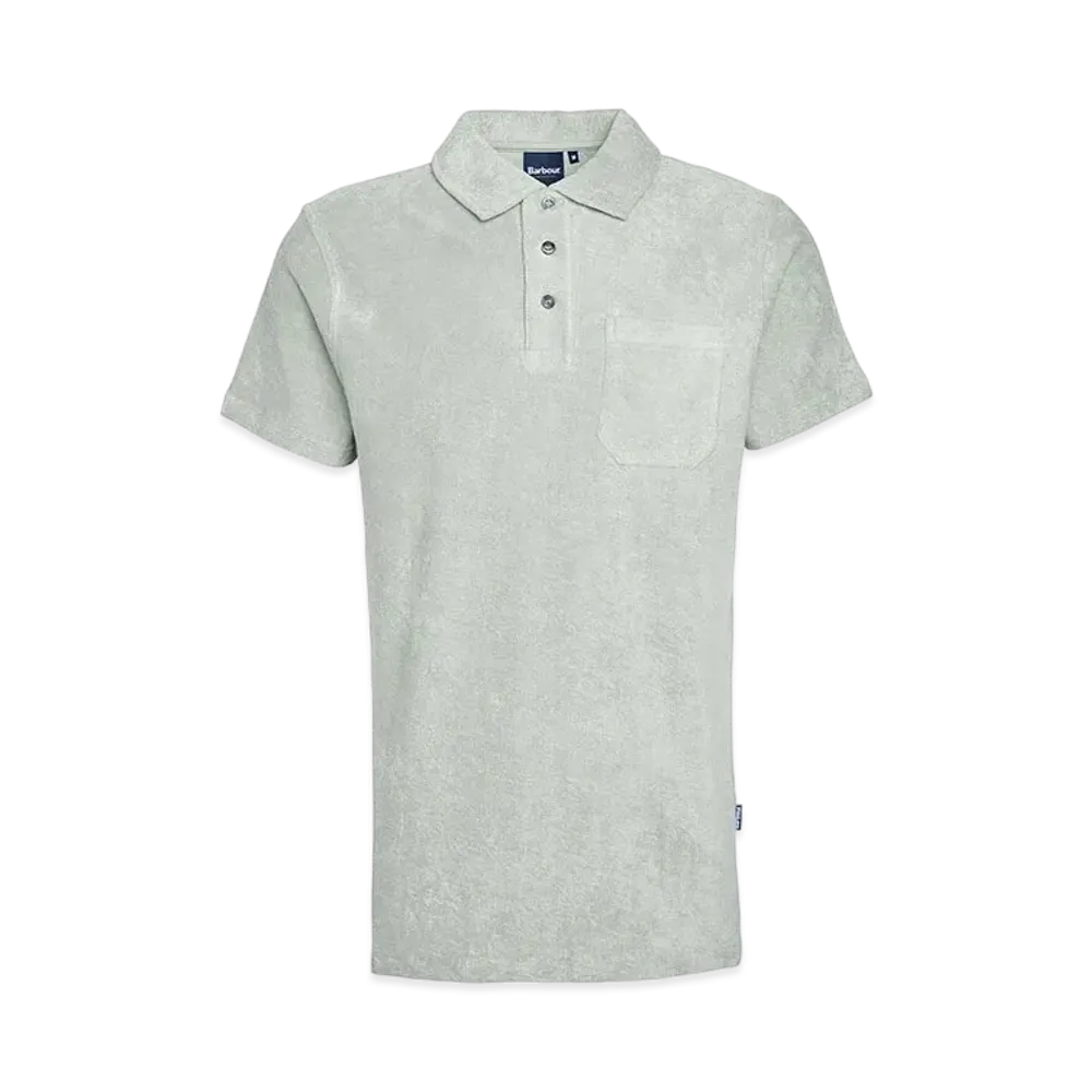 Barbour Cowes Pile Polo Shirt (Regular Fit) "Gray"