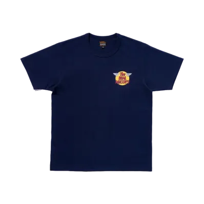 THE REAL McCOY'S The Real Mccoys Logo Tee S/S "Navy"