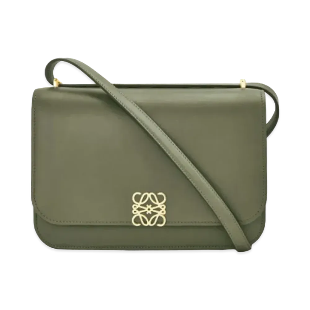 LOEWE Goya Bag In Silk Calfskin "Avocado Green"