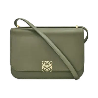 LOEWE Goya Bag In Silk Calfskin "Avocado Green"