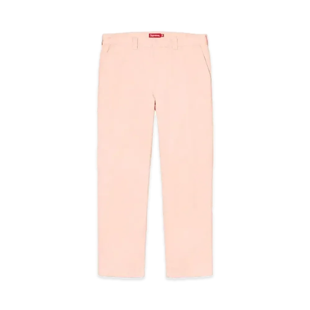 シュプリーム ワーク パンツ "ペール ピンク"