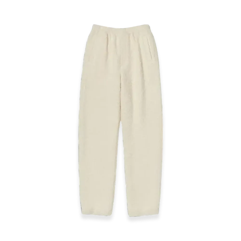 AURALEE Alpaca Wool Leno Cloth Easy Pants "Ivory White"