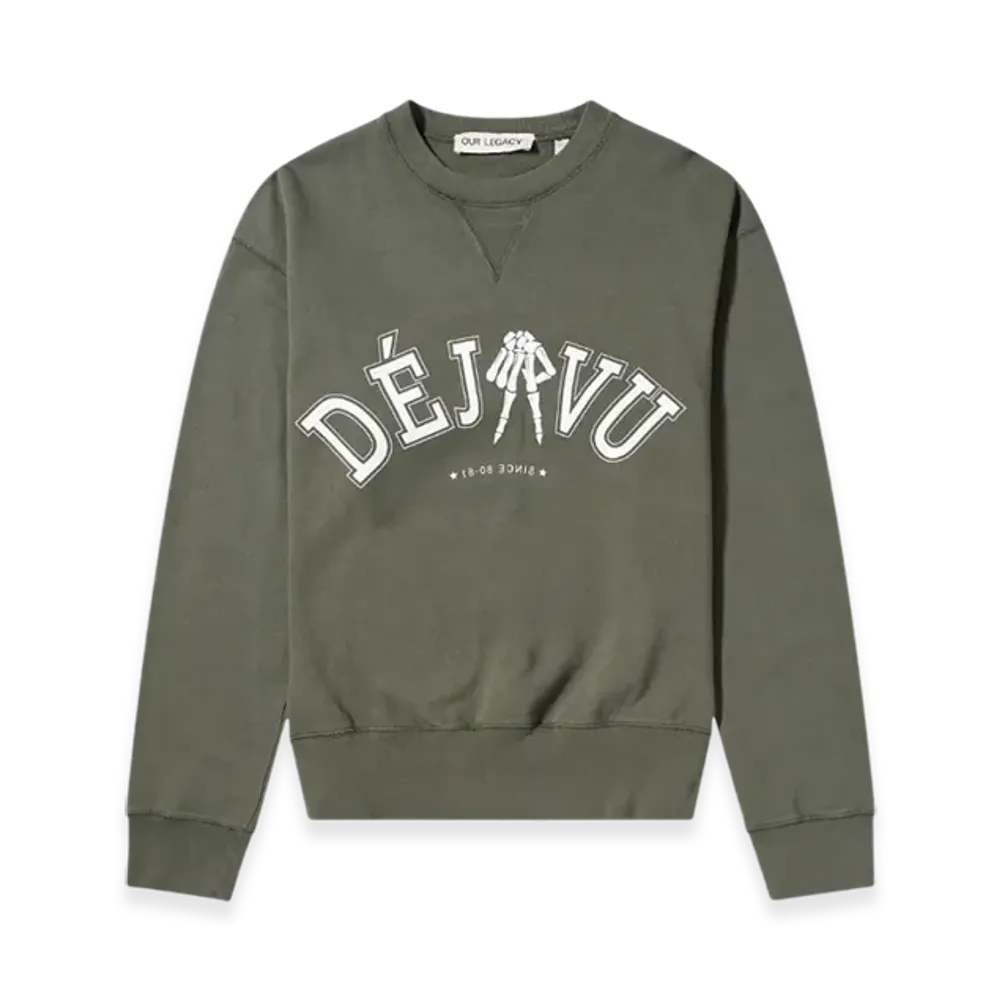 OUR LEGACY Deja Vu Print Base Sweat "Green"