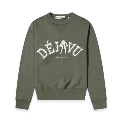 OUR LEGACY Deja Vu Print Base Sweat "Green"