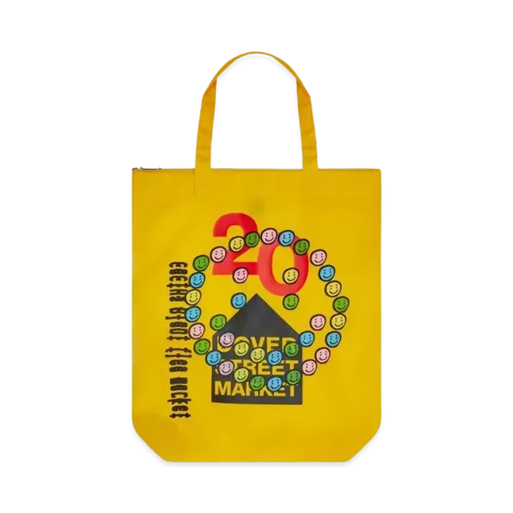 Dover Street Market London x Cactus Plant Flea Market 20th Anniversary Tote "Yellow"