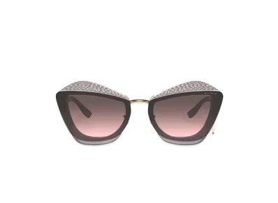 MIU MIU Charms Sunglasses "Gray/Alabaster Gradation"