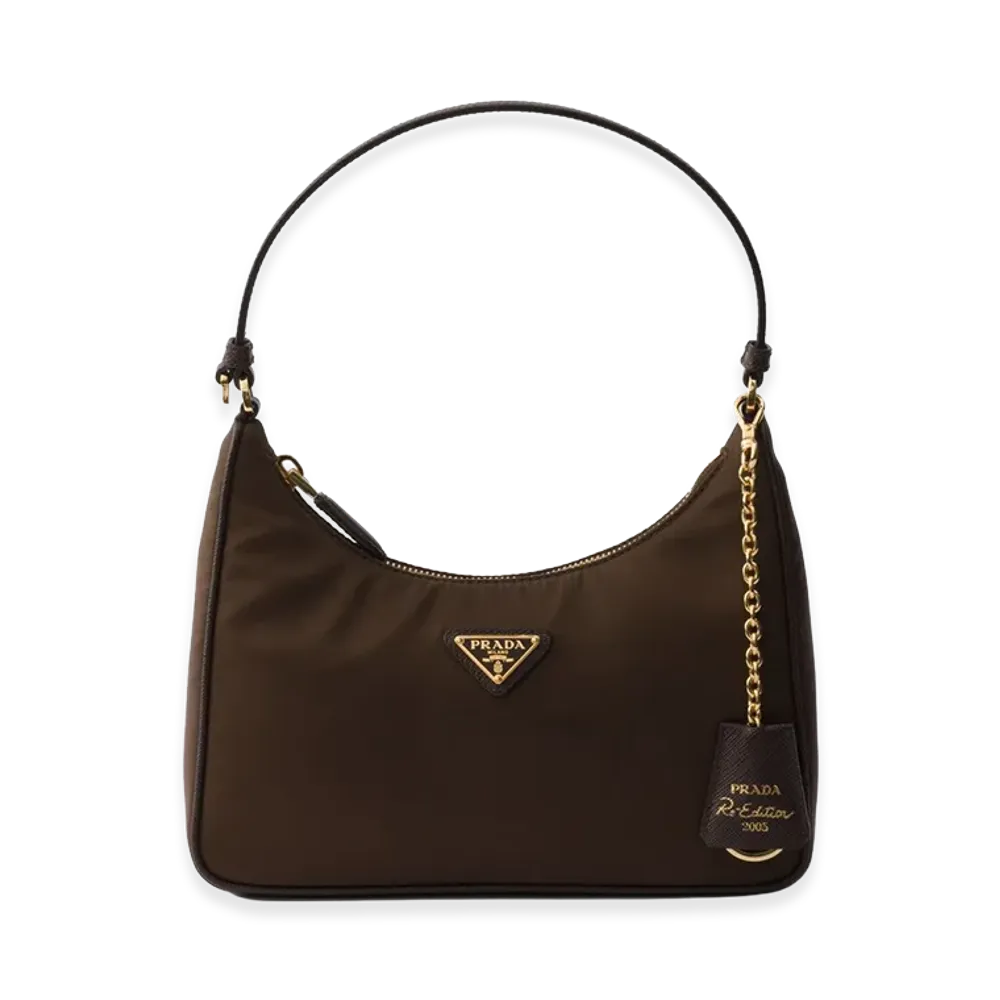 PRADA Women's Re-Nylon Re-Edition 2005 Bag "Brown"