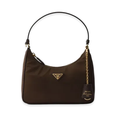 PRADA Women's Re-Nylon Re-Edition 2005 Bag "Brown"