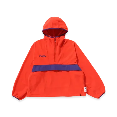 A BATHING APE x KAZUKI KURAISHI Halftone Logo Fleece Hoodie "Orange"