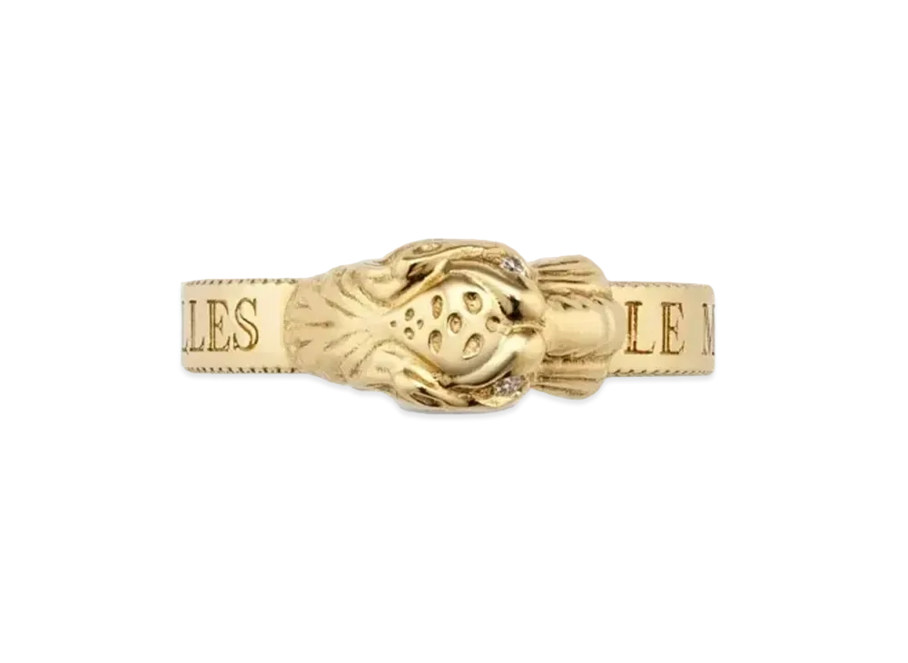 GUCCI Tiger Head Gold Ring "Gold"