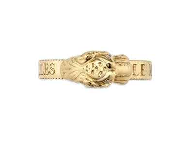 GUCCI Tiger Head Gold Ring "Gold"
