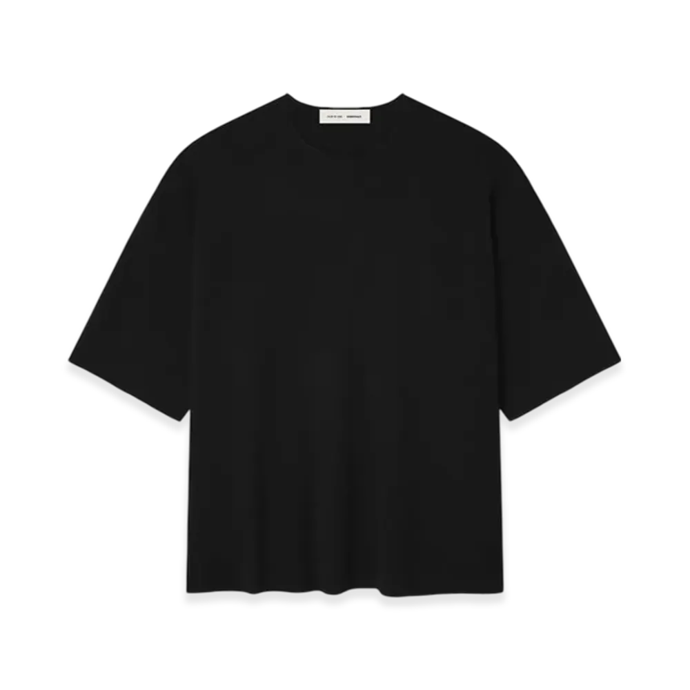 FEAR OF GOD ESSENTIALS Merino Short Sleeve Tee "Jet Black"