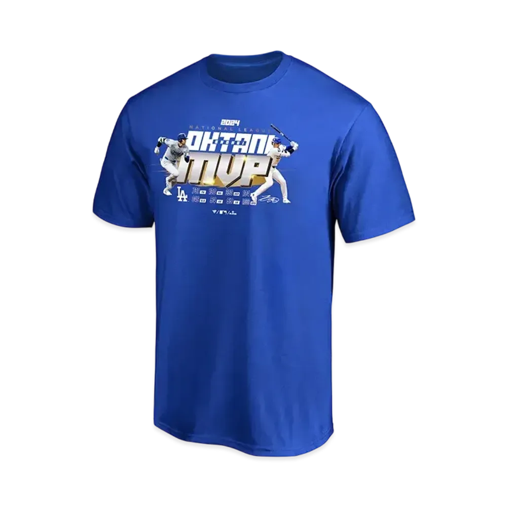 MLB Fanatics Dodgers Shohei Ohtani National League MVP 2024 Award Commemoration T-Shirt Kids "Blue"